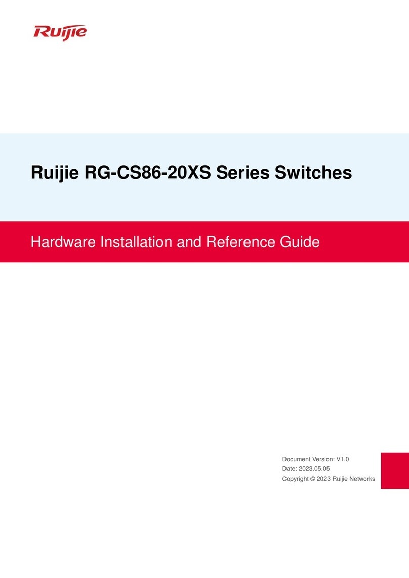 Ruijie RG-CS86-20XS Series Installation and operating manual