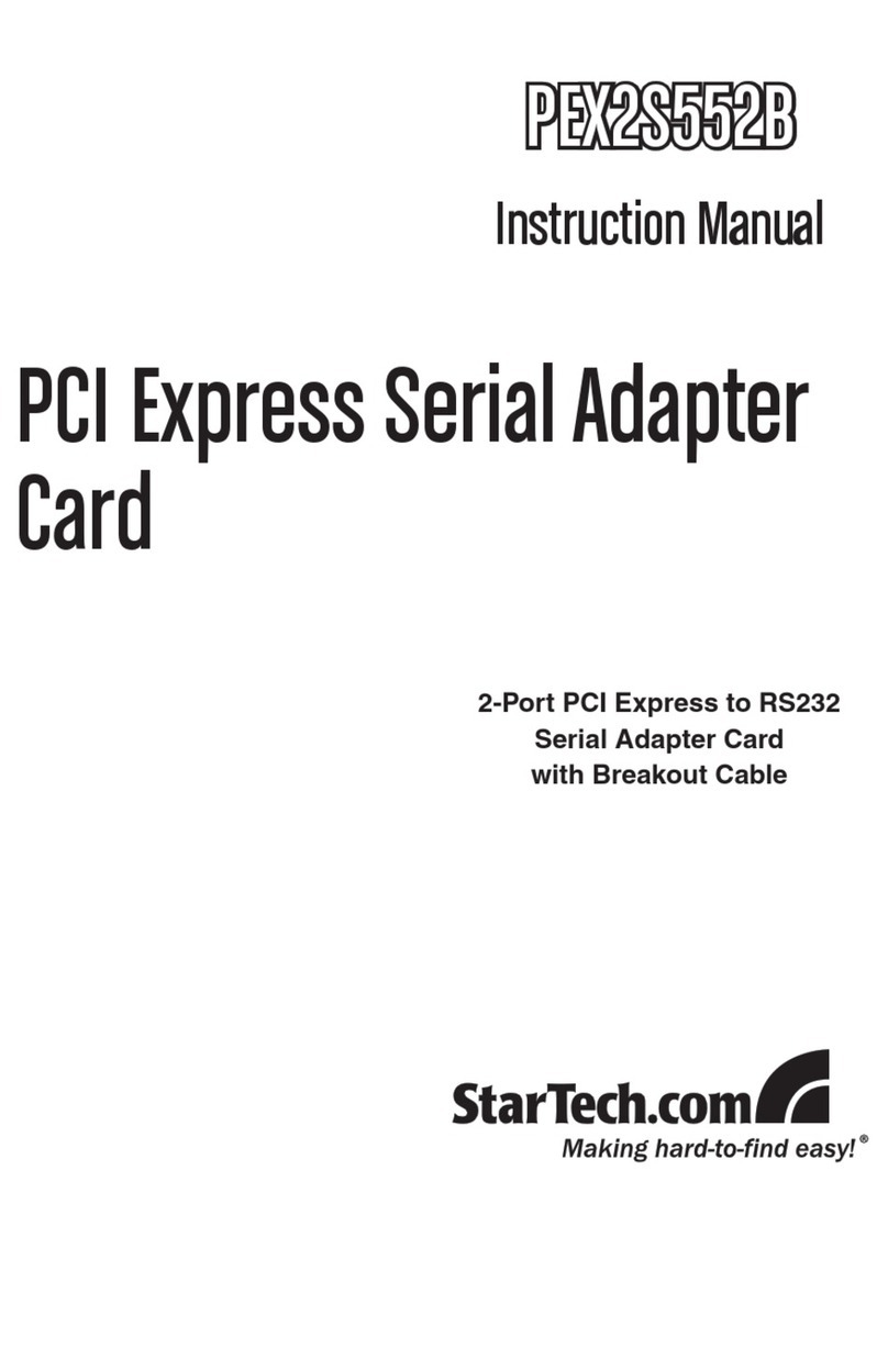 StarTech.com PEX2S552B User manual
