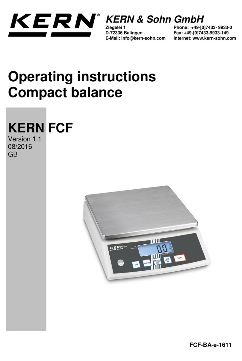 KERN FCF User manual