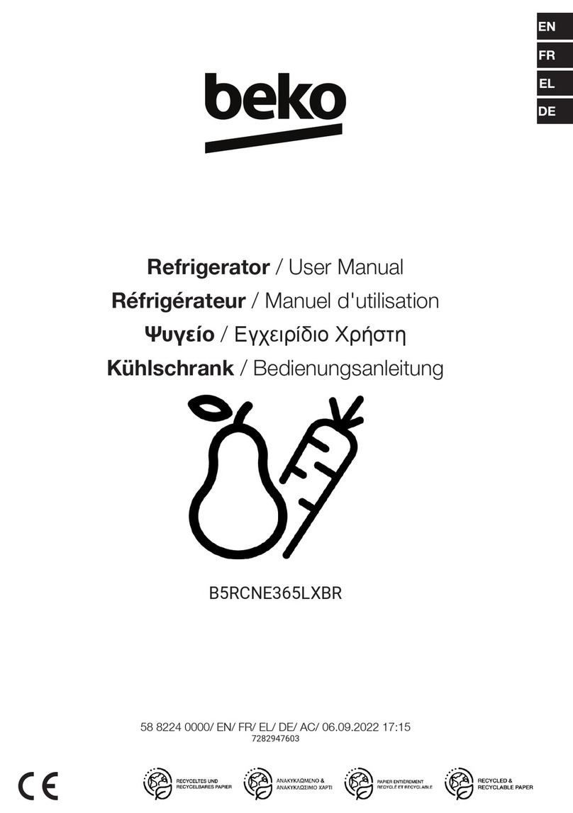 Beko B5RCNE365LXBR operating manual