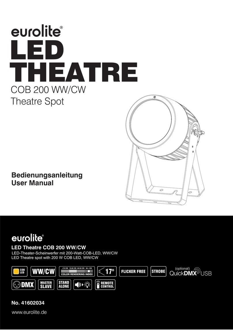 EuroLite LED Theatre COB 200 CW User manual