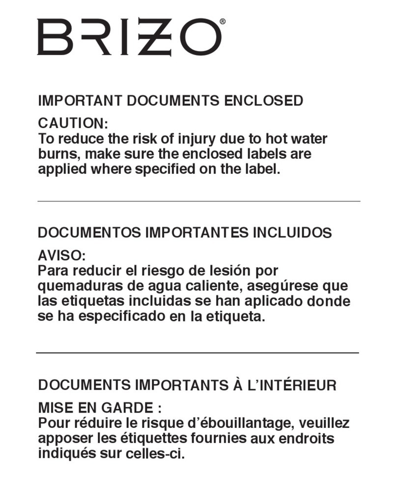 Brizo MultiChoice T75661-NK User manual