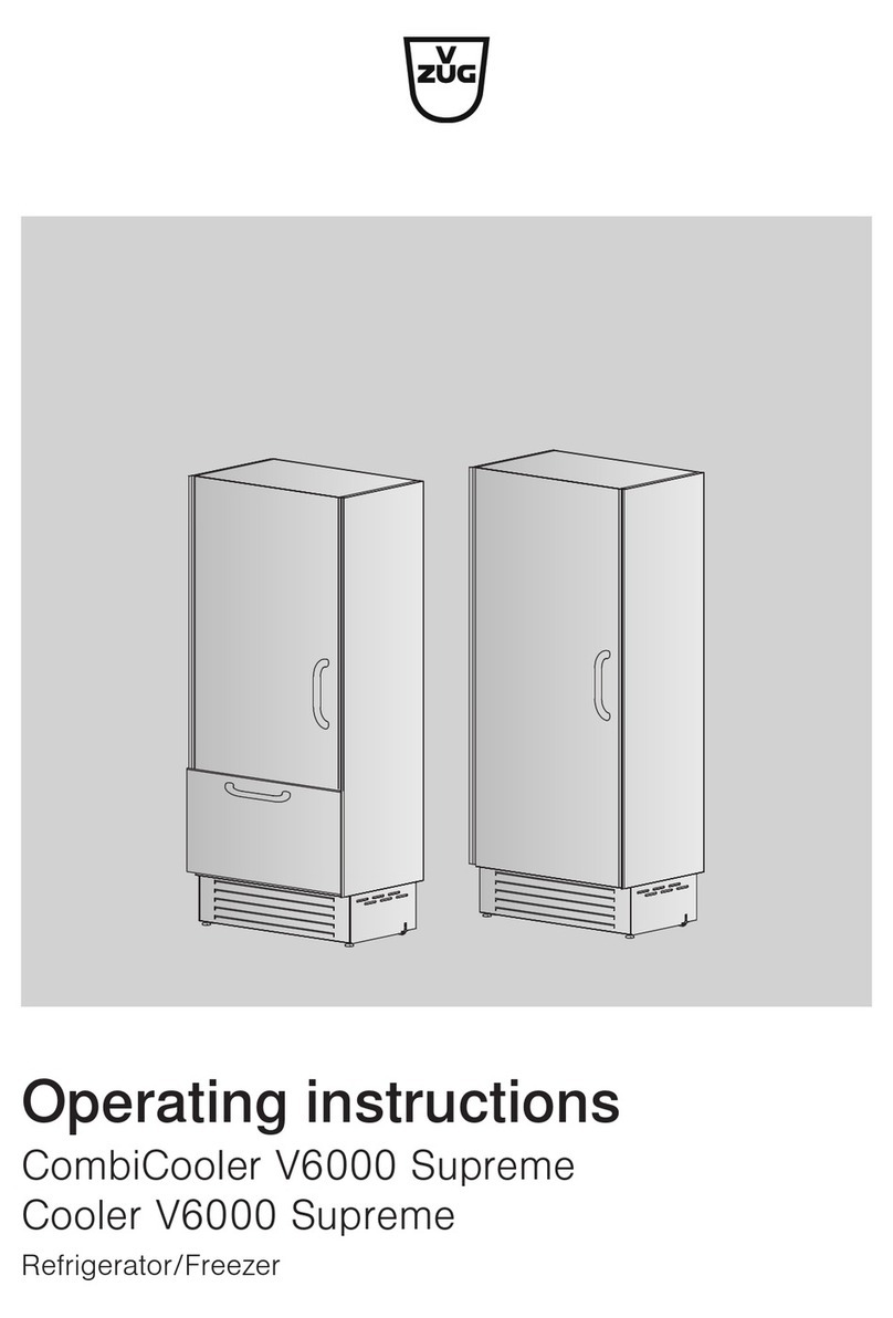 V-ZUG Cooler V6000 Supreme User manual
