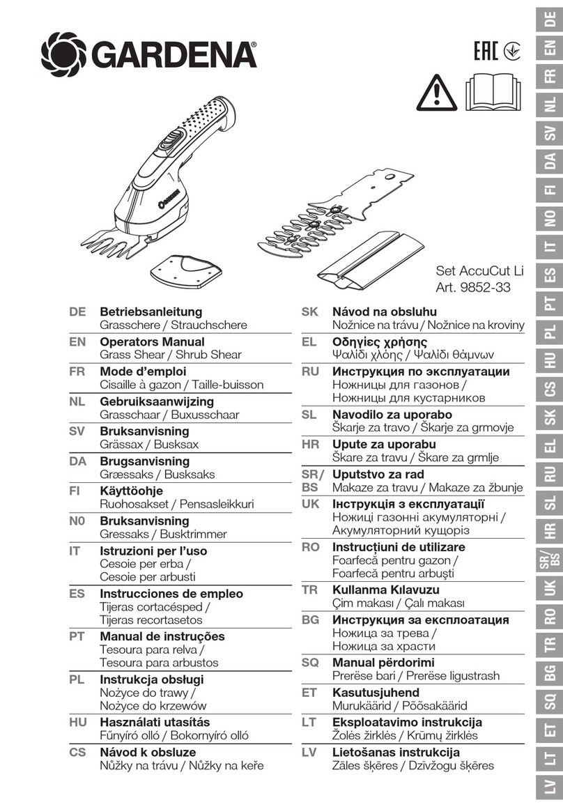 Gardena AccuCut Li User manual
