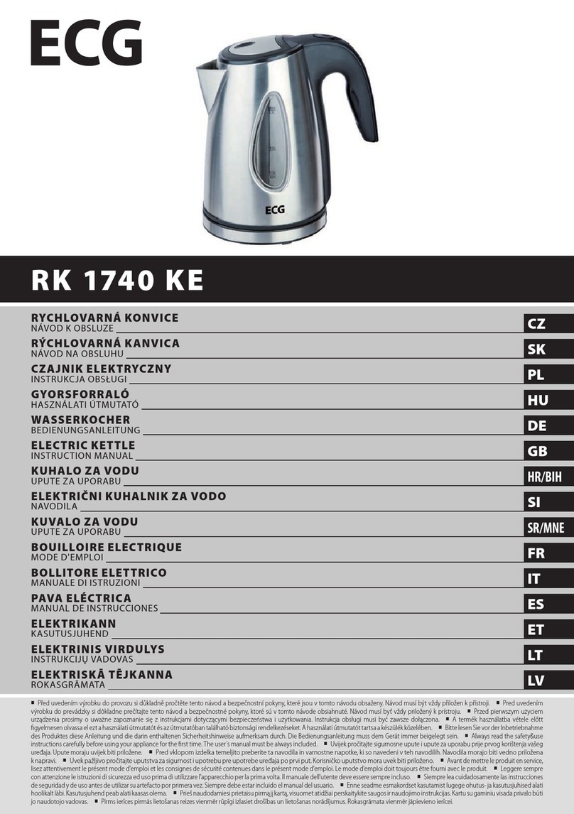 ECG RK 1740 KE User manual