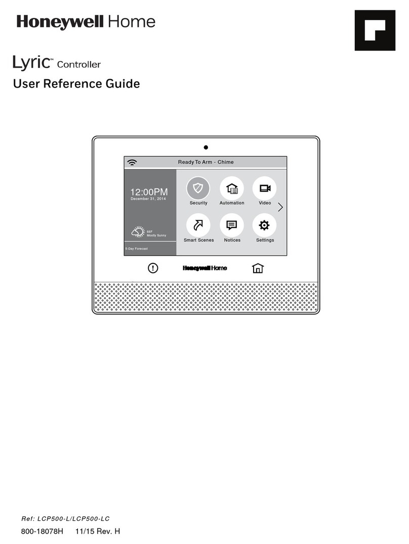Honeywell Home Lyric LCP500-L Product information sheet