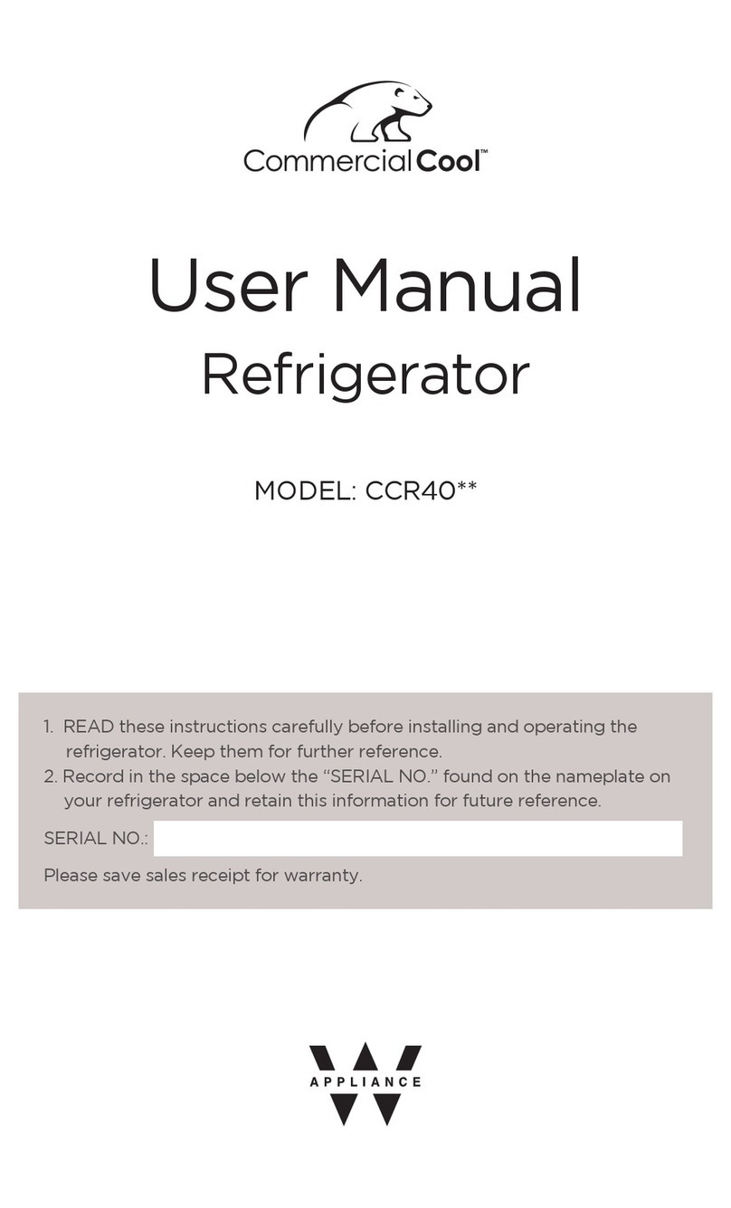 commercial cool CCR40 Series user manual