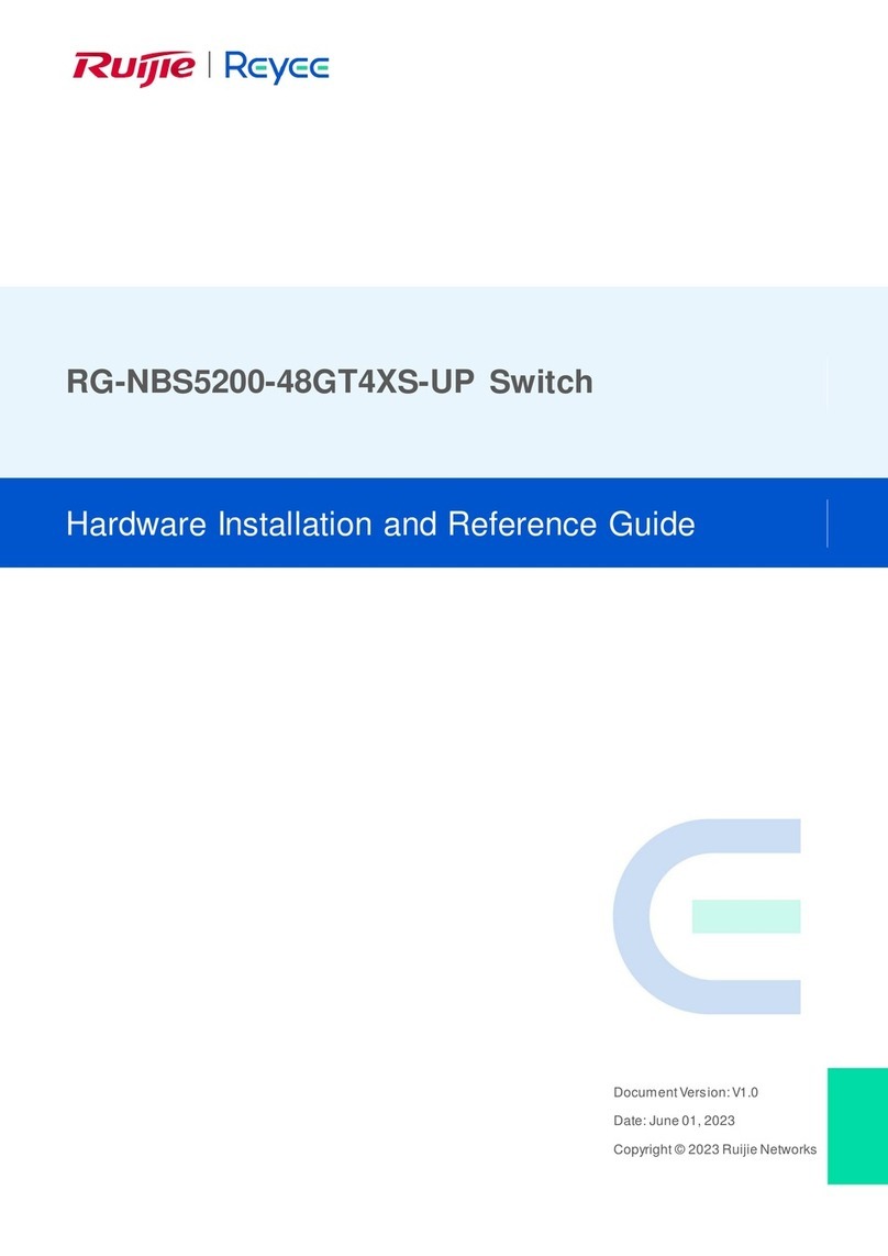 Ruijie Reyee RG-NBS5200-48GT4XS-UP Installation and operating manual Ruijie Reyee RG-NBS5200-48GT4XS-UP Installation and operating manual