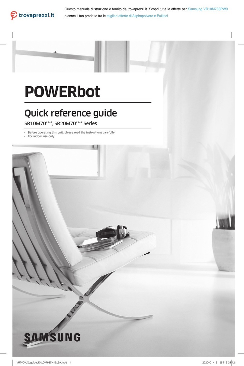 Samsung POWERbot VR10M703PW9 User manual