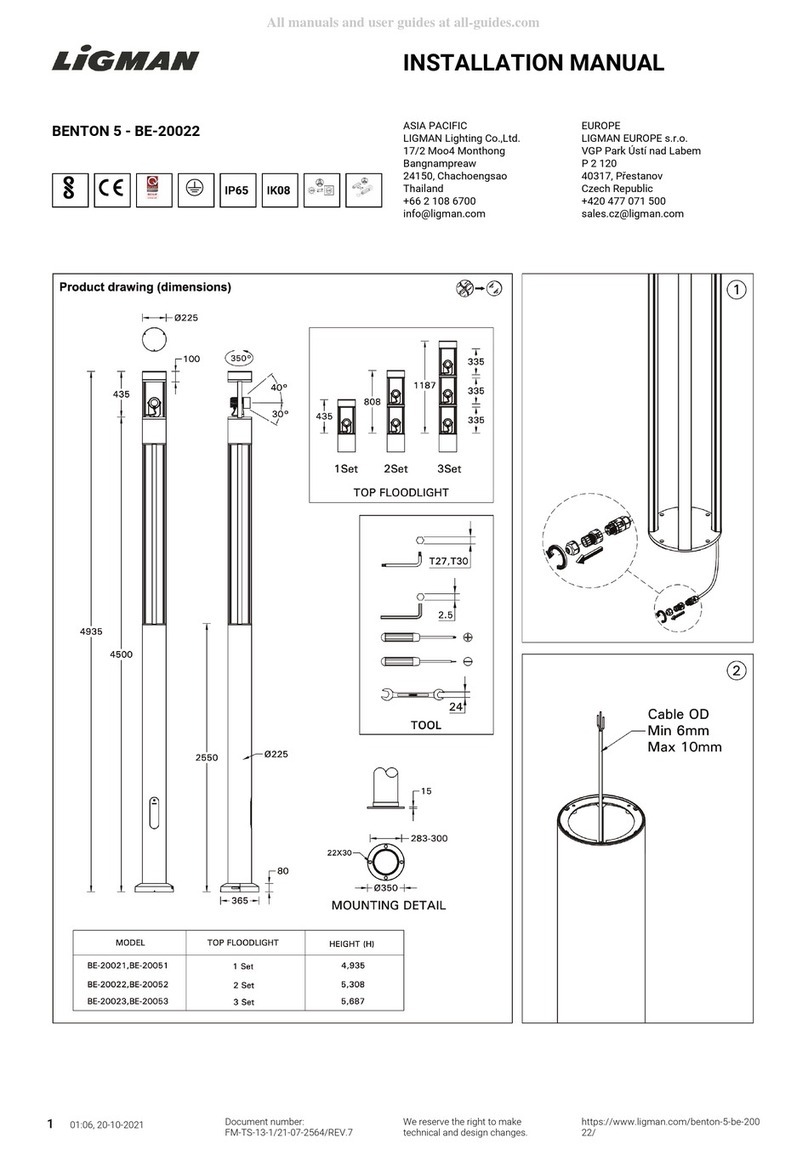 LIGMAN BE-20022 instruction manual