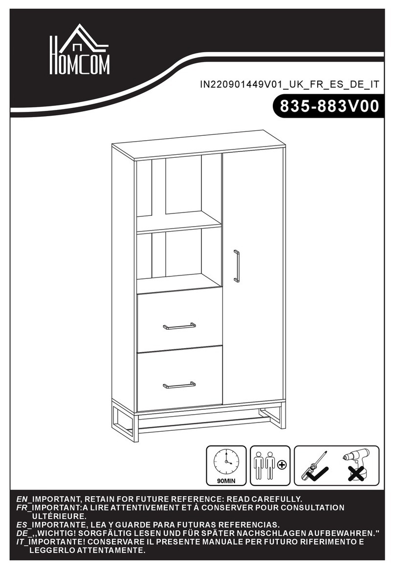 HOMCOM 835-883V00 User manual HOMCOM 835-883V00 User manual
