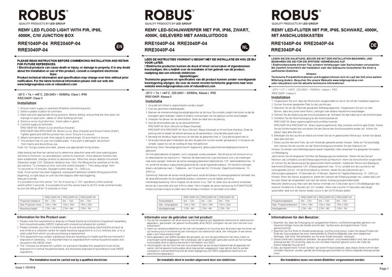 Robus RRE1040P-04 User manual
