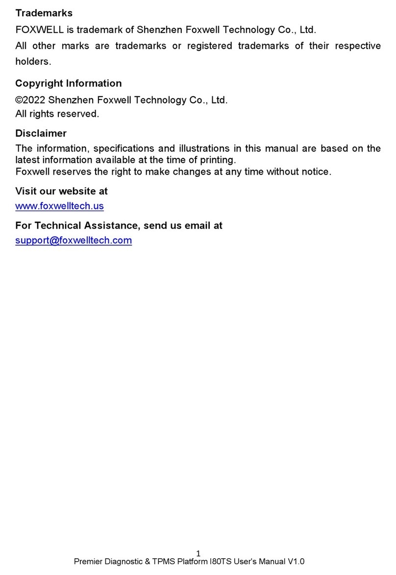 Foxwell I80TS User manual