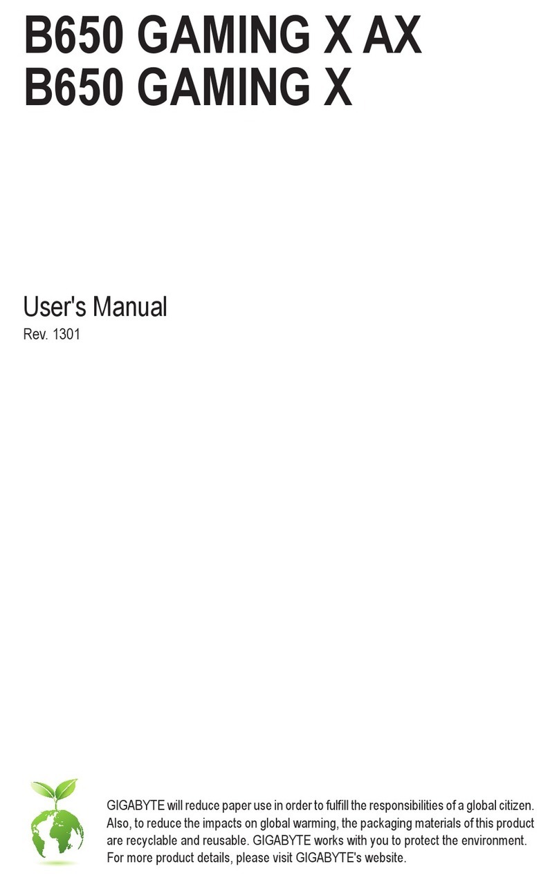 Gigabyte B650 GAMING X AX user manual