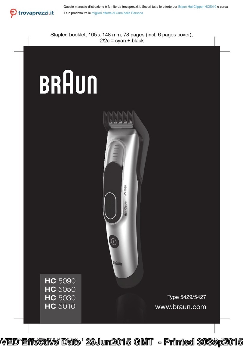 Braun HC5010 manual