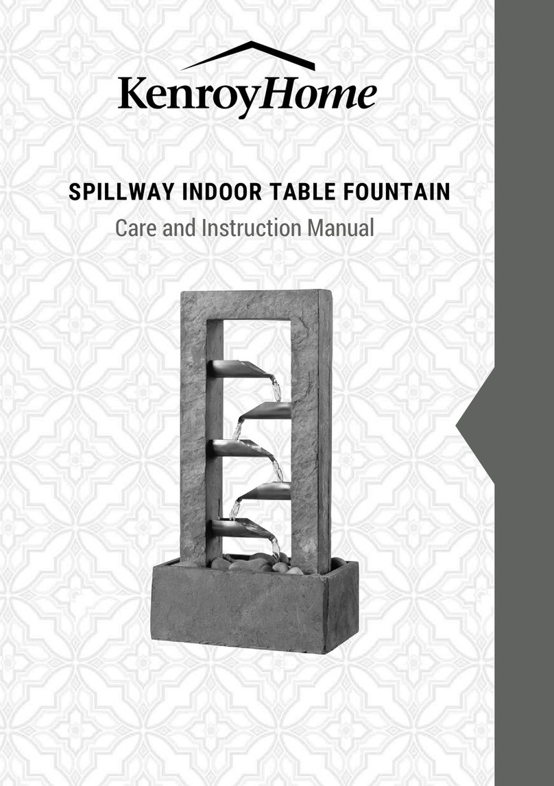Kenroy Home SPILLWAY Installation guide