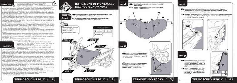 Tucano Urbano TERMOSCUD R201X User manual