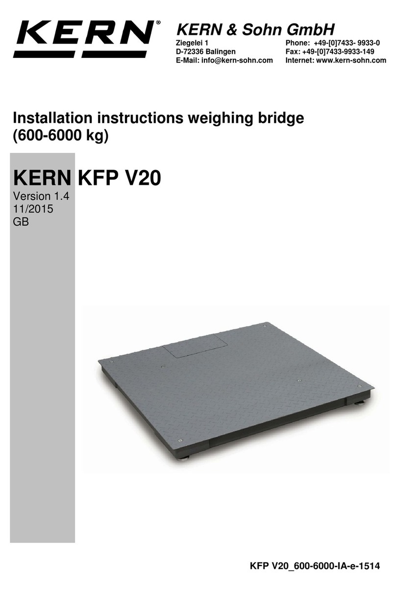 KERN KFP_V20 User manual