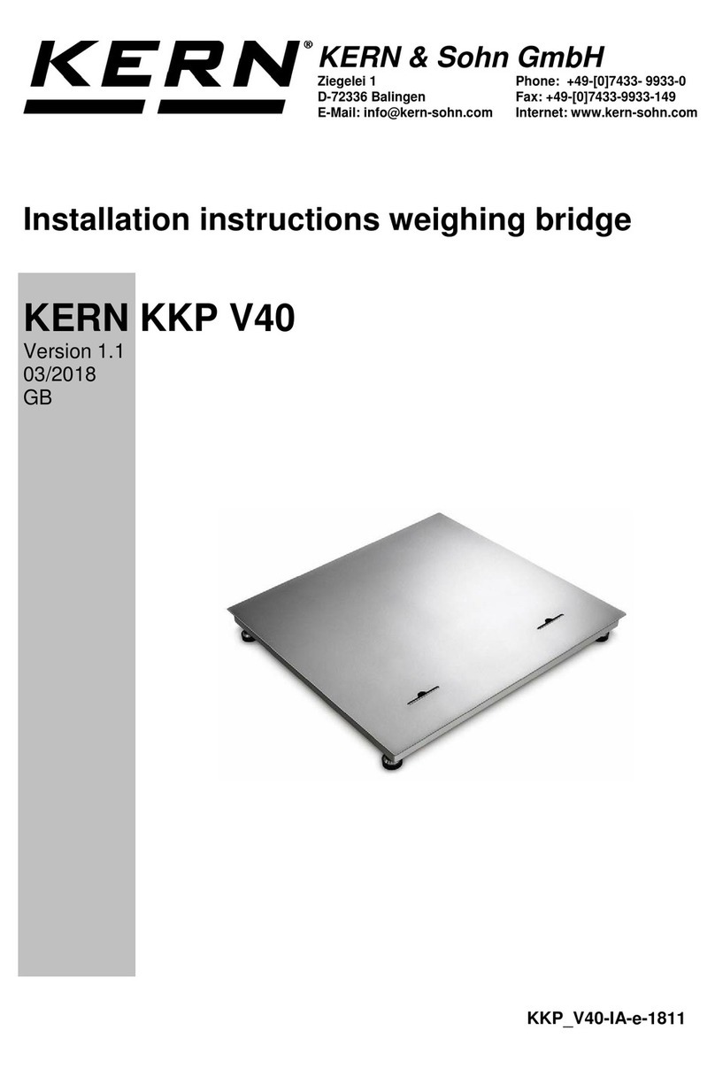 KERN KKP V40 Series installation instructions