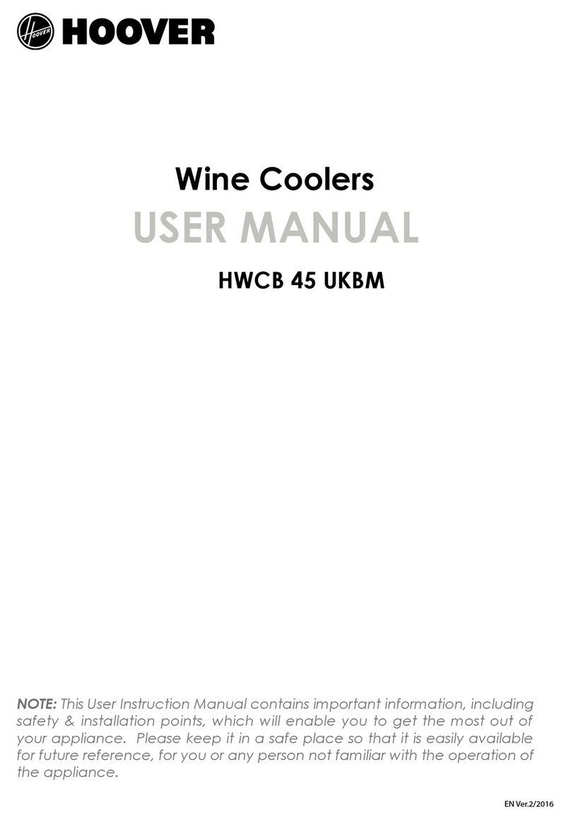 Hoover HWCB 45 UKBM User manual