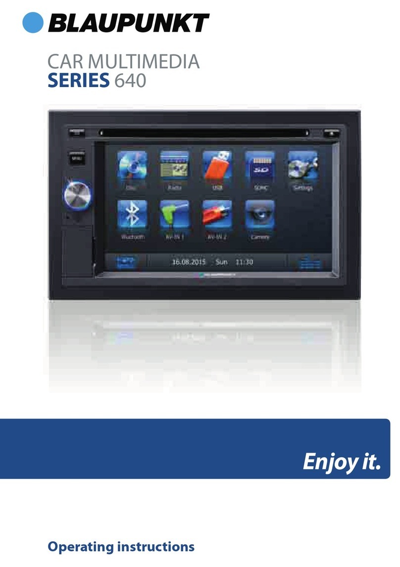 Blaupunkt 640 SERIES operating instructions