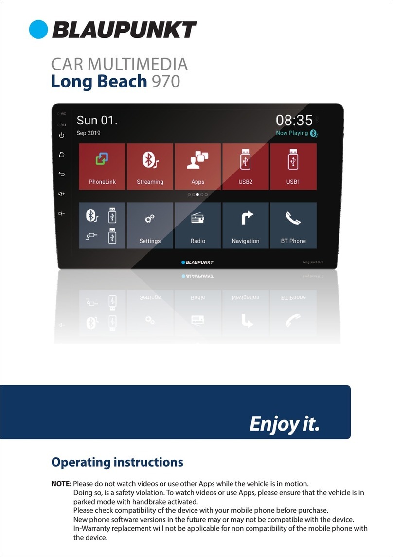 Blaupunkt Long Beach 970 operating instructions