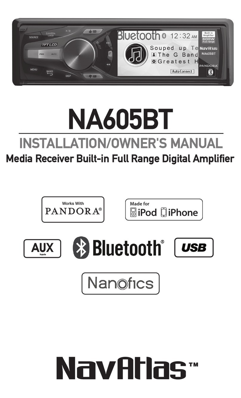 NavAtlas NA605BT User manual