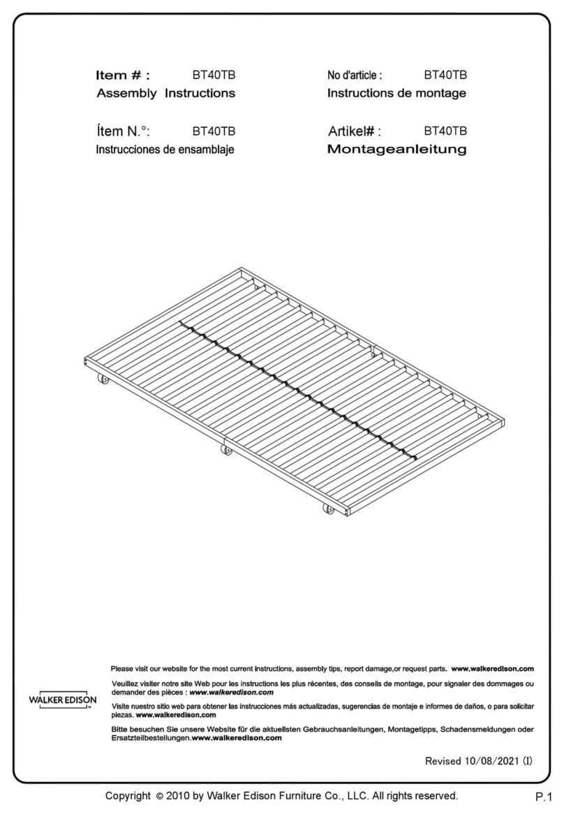 Walker Edison BT40TB User manual