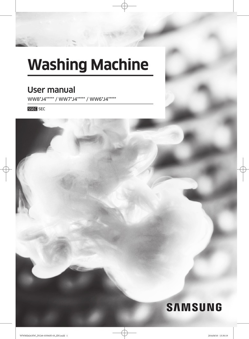 Samsung WW7 J4 Series User manual