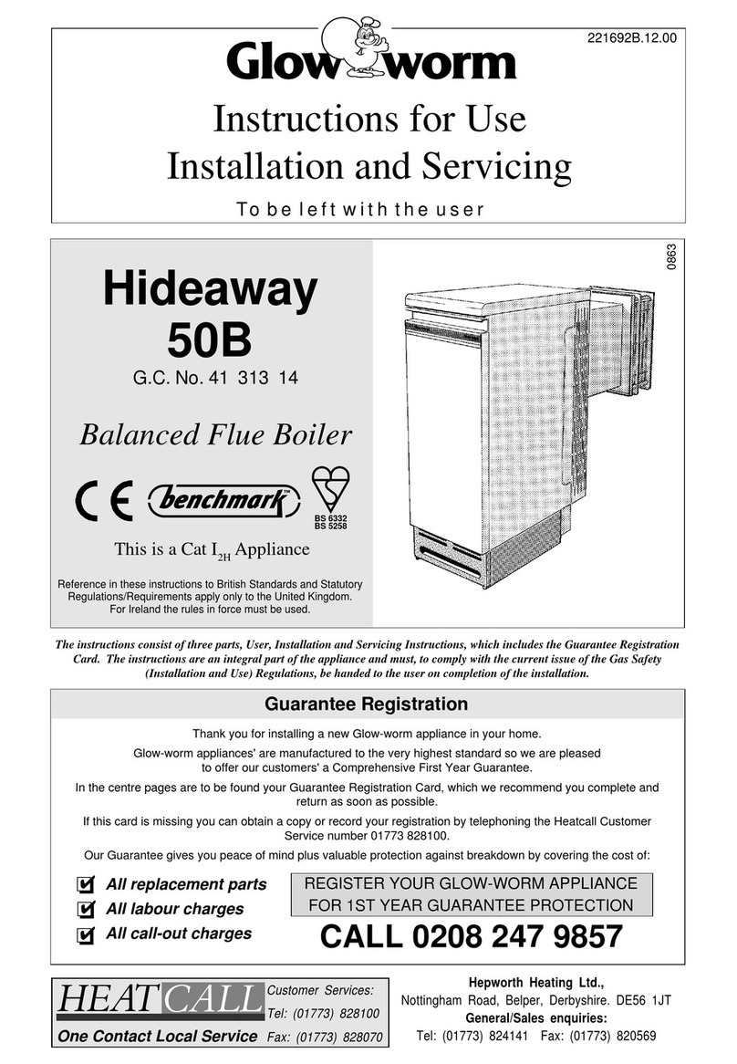 Glowworm Hideaway 50B User manual