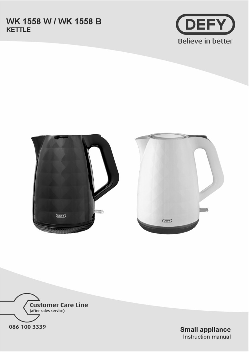 Defy WK 1558 W User manual