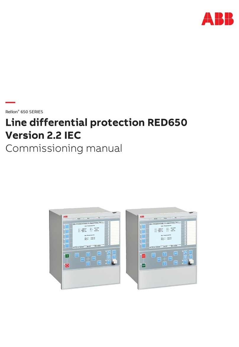 ABB RELION 650 SERIES Quick start guide