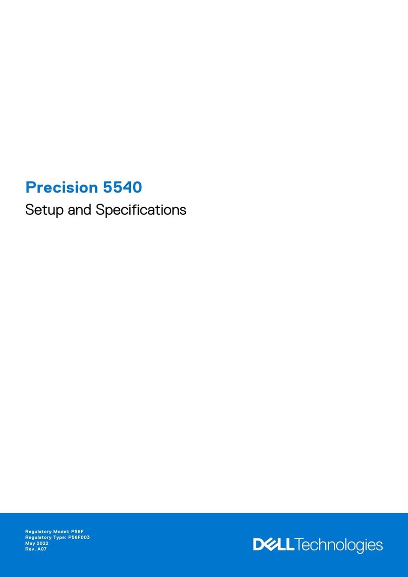 Dell Precision 5540 Operation and maintenance manual