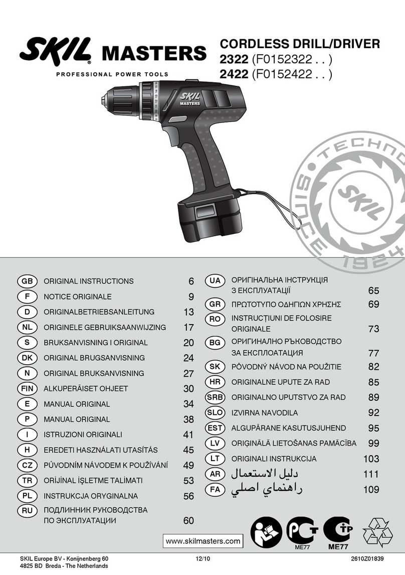 SKIL MASTERS 2322 instructions