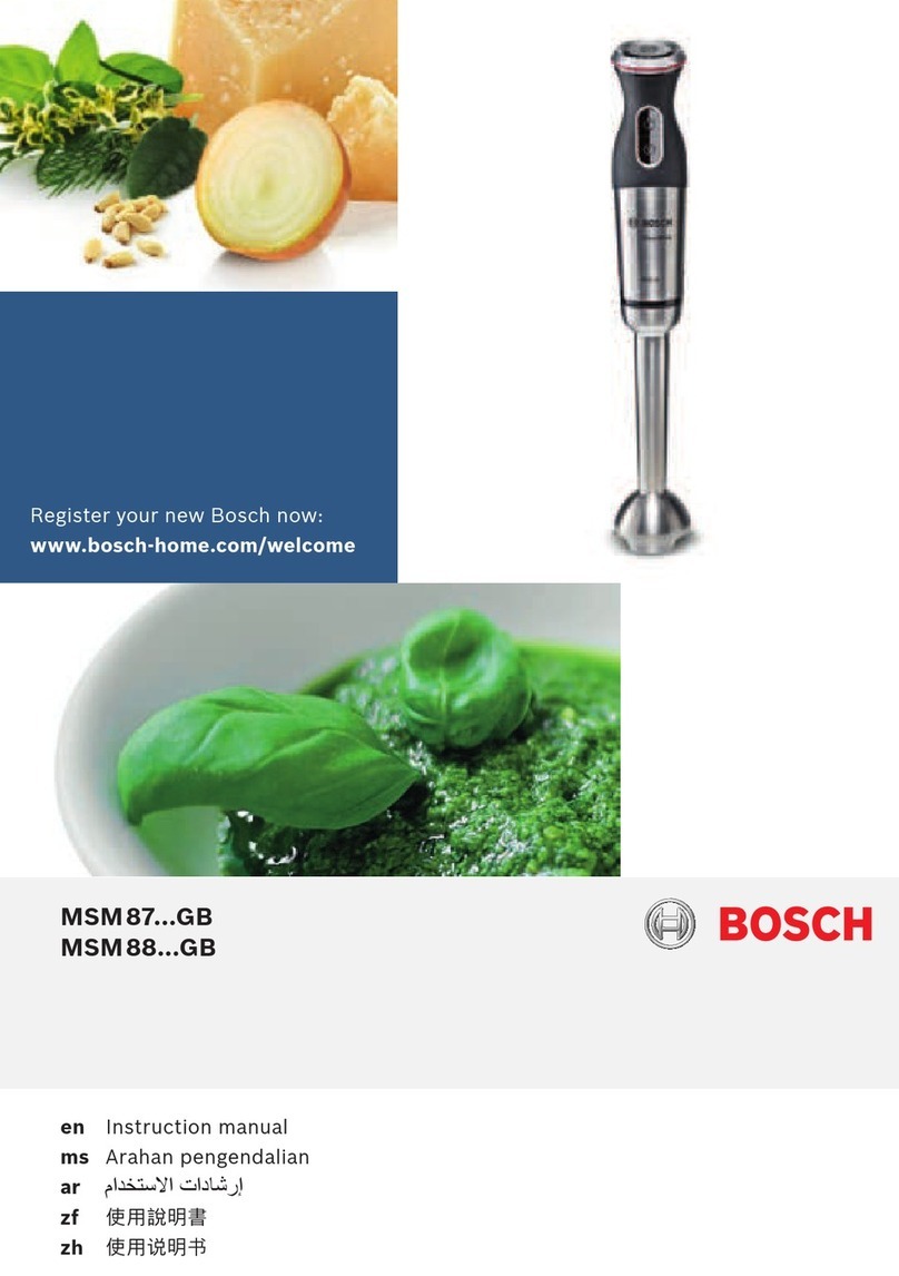 Bosch MaxoMixx MSM88 GB Series User manual