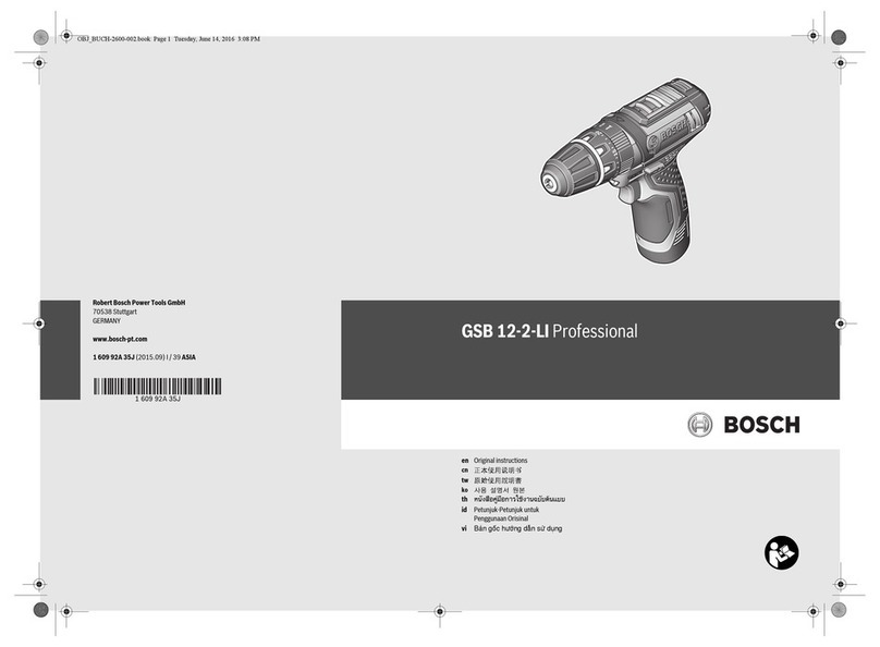 Bosch Professional GSB 12-2-LI User manual