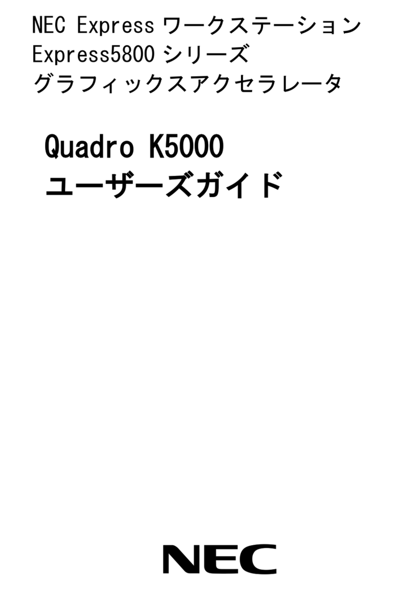 NEC Quadro K5000 User manual
