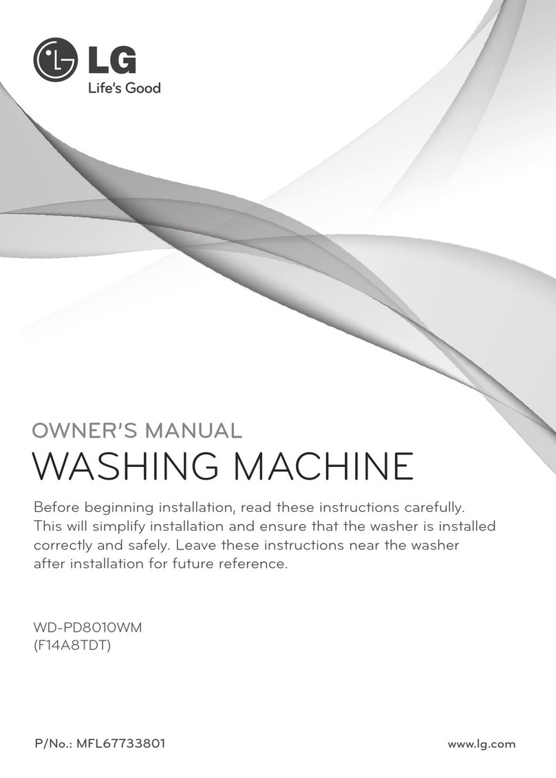 LG WD-PD8010WM owner's manual
