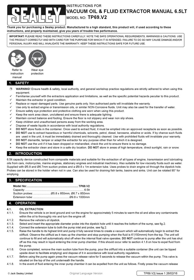 Sealey TP69.V2 User manual