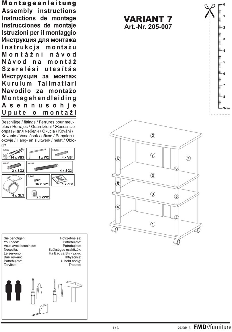 FMD Furniture 205-007 Assembly instructions