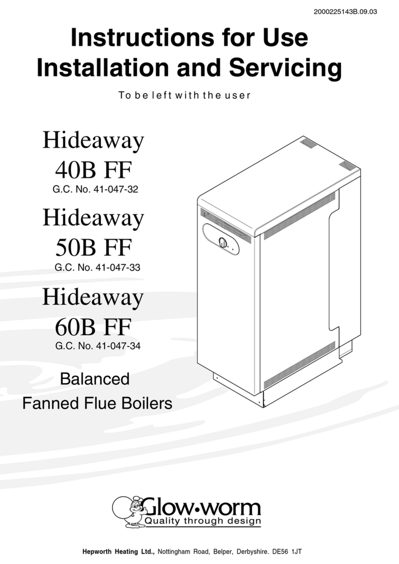 Glowworm Hideaway 50B FF Operating manual Glowworm Hideaway 50B FF Operating manual