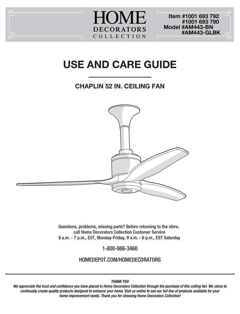 Home Decorators Collection CHAPLIN AM443-BN Use and care guide Home Decorators Collection CHAPLIN AM443-BN Use and care guide