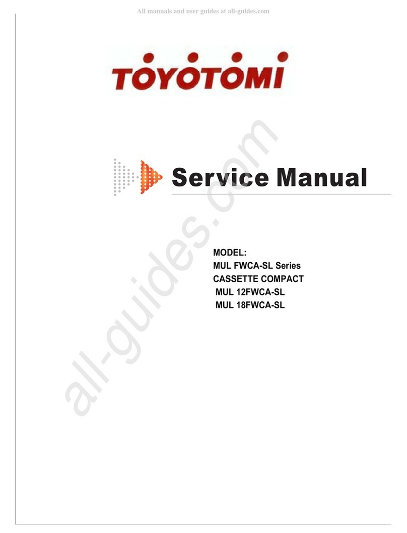 Toyotomi MUL FWCA-SL Series User manual