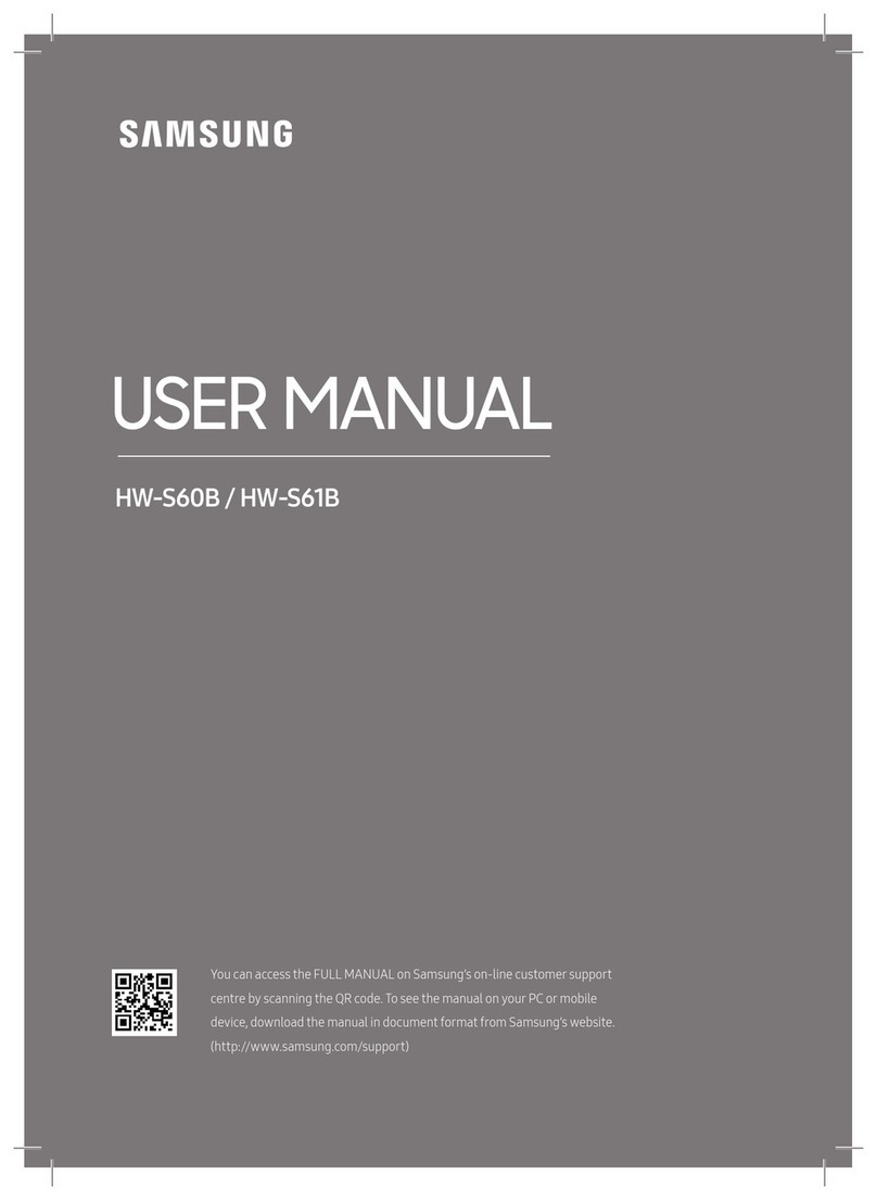 Samsung HW-S60B User manual