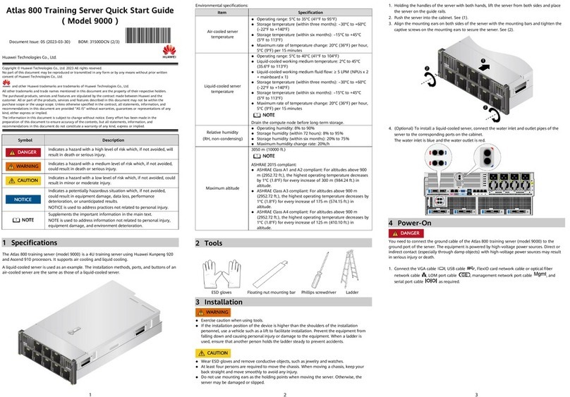 Huawei Atlas 800 User manual
