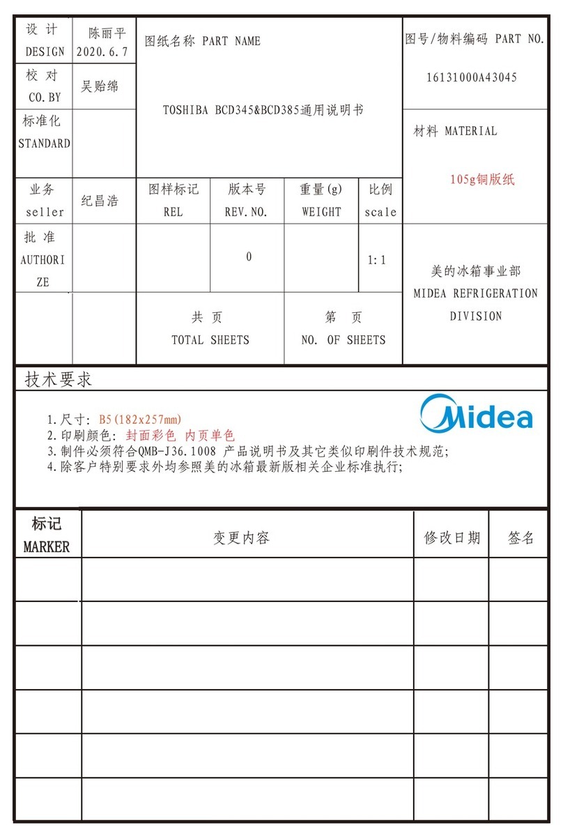 Toshiba GR-RB449WE-PMJ(06) User manual