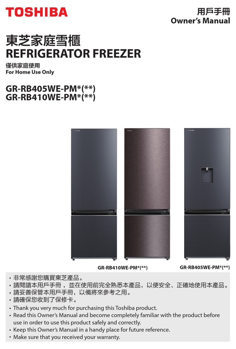Toshiba GR-RB405WE-PM Series User manual