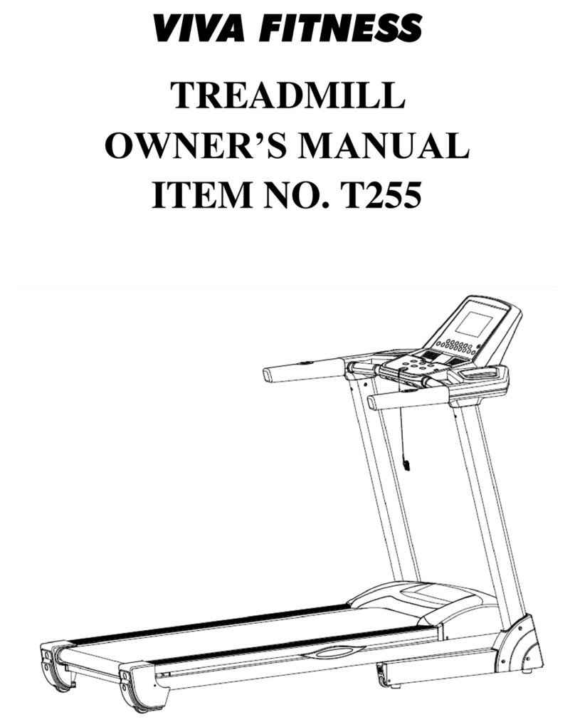 VIVA FITNESS T255 owner's manual