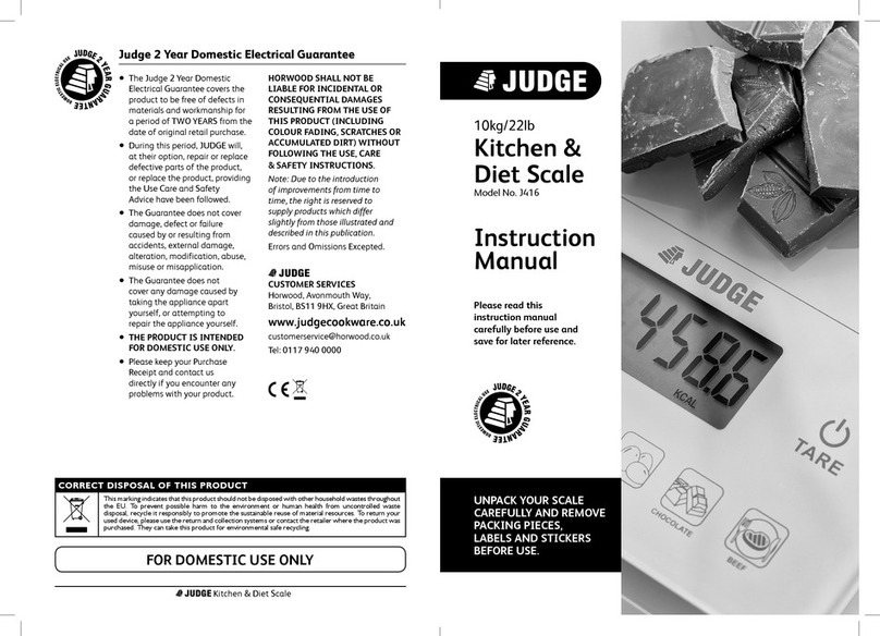 Judge J416 instruction manual