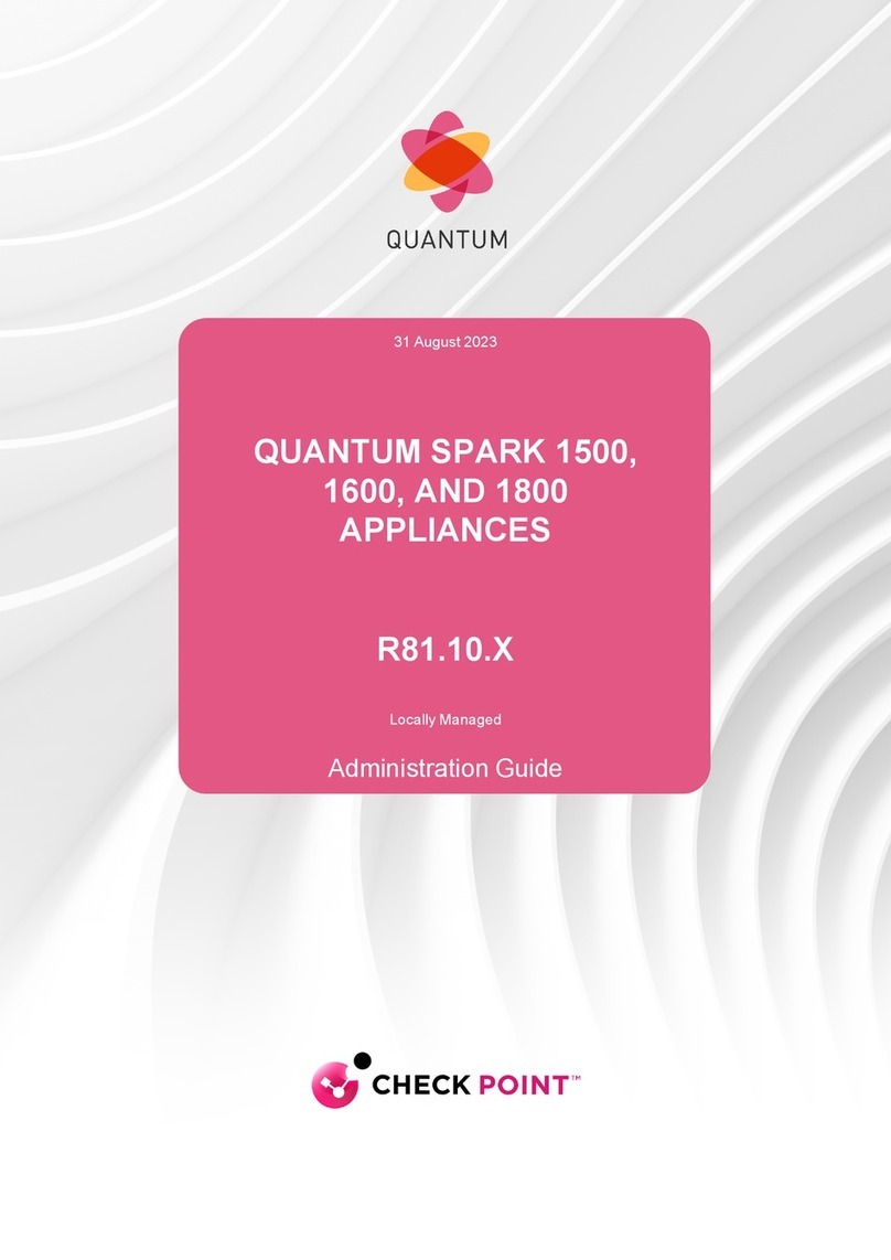 Checkpoint QUANTUM SPARK 1500 Instruction Manual